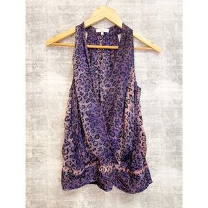Adam Lippes Silk animal print Tank Sz 2